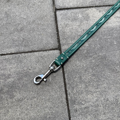 Goyard Green Leather Leash