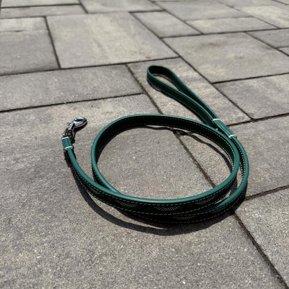 Goyard Green Leather Leash
