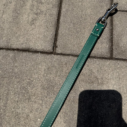 Goyard Green Leather Leash