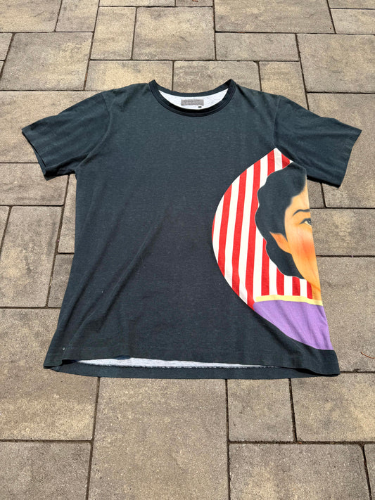 SS02 Yohji Yamamoto Striped Saeko Tee