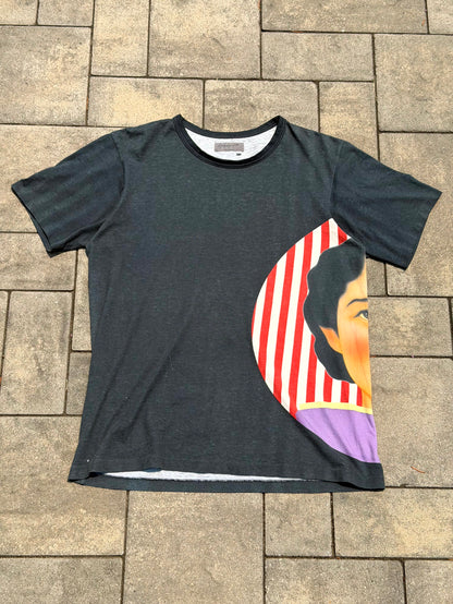 SS02 Yohji Yamamoto Striped Saeko Tee