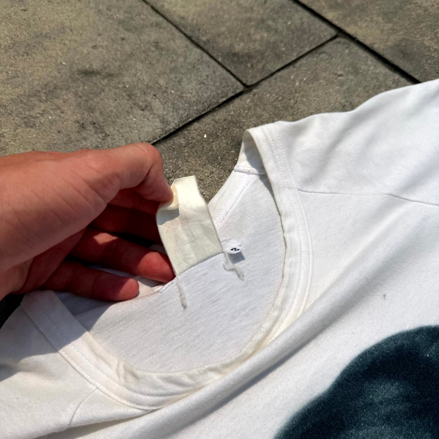 SS02 Yohji Yamamoto White Saeko Tee