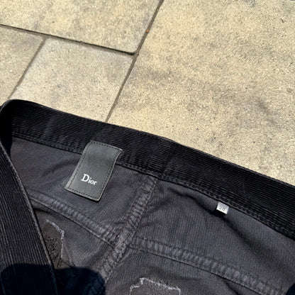 AW09 Dior Homme Repaired Corduroy Pants