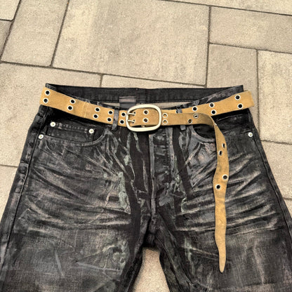 SS04 Undercover Languid Distorted Eyelet Belt