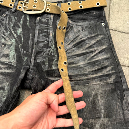 SS04 Undercover Languid Distorted Eyelet Belt