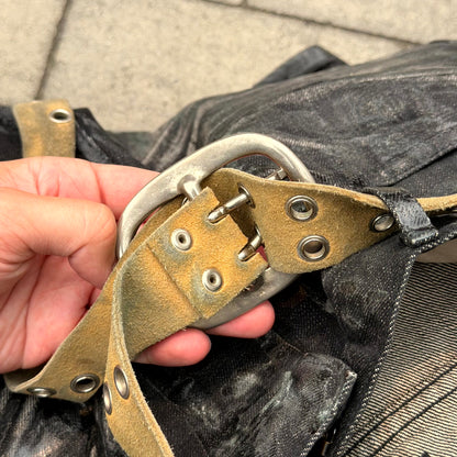 SS04 Undercover Languid Distorted Eyelet Belt
