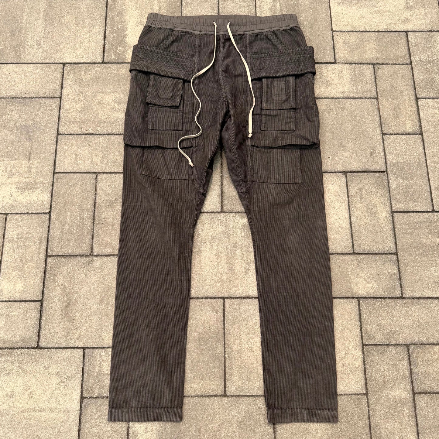 FW15 Rick Owens Dark Dust Corduroy Creatch Cargos