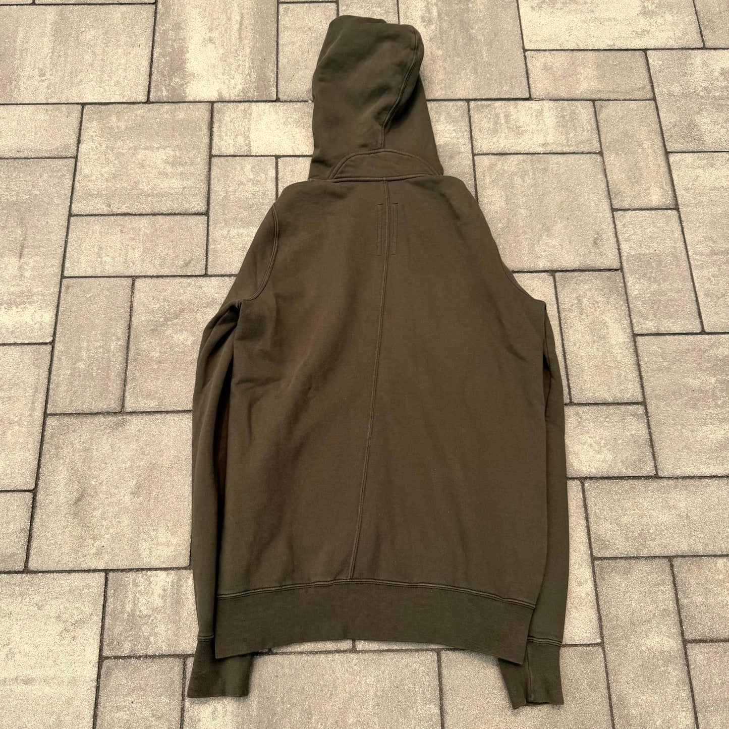 SS18 Rick Owens Forest Green Gimp Hoodie