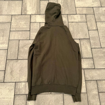 SS18 Rick Owens Forest Green Gimp Hoodie