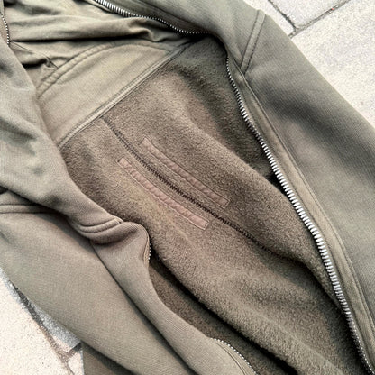 SS18 Rick Owens Forest Green Gimp Hoodie
