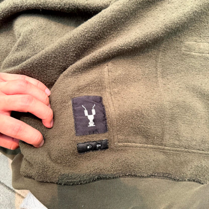 SS18 Rick Owens Forest Green Gimp Hoodie
