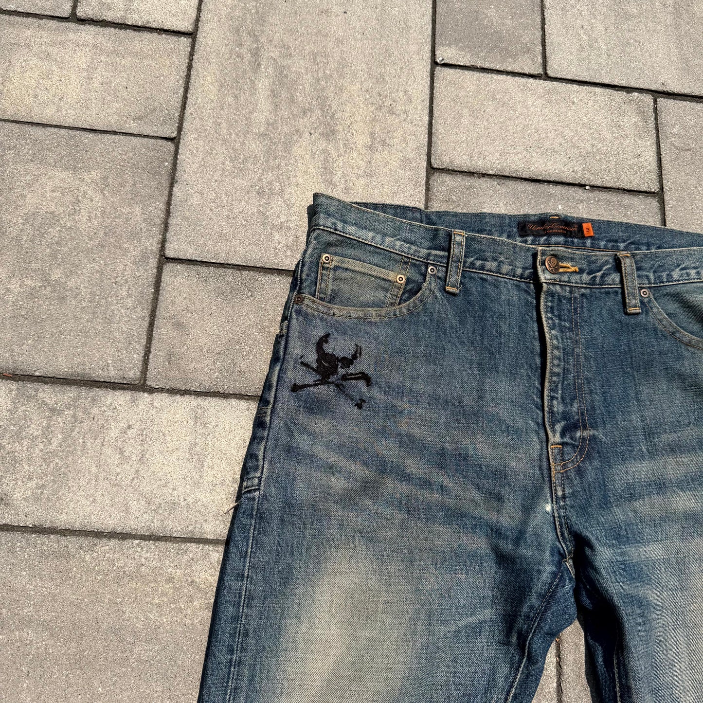 AW05 Undercover Boro Skull Denim