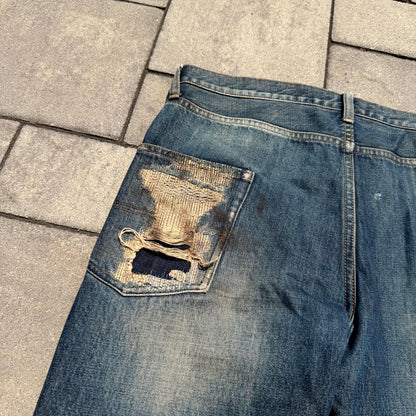 AW05 Undercover Boro Skull Denim