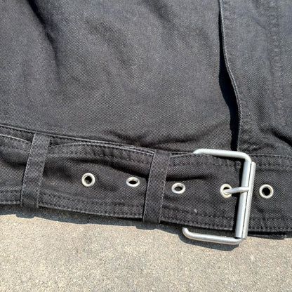 FW15 Saint Laurent Paris Belted Denim Jacket