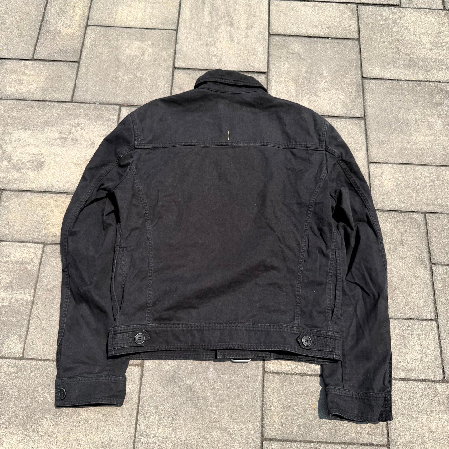 FW15 Saint Laurent Paris Belted Denim Jacket