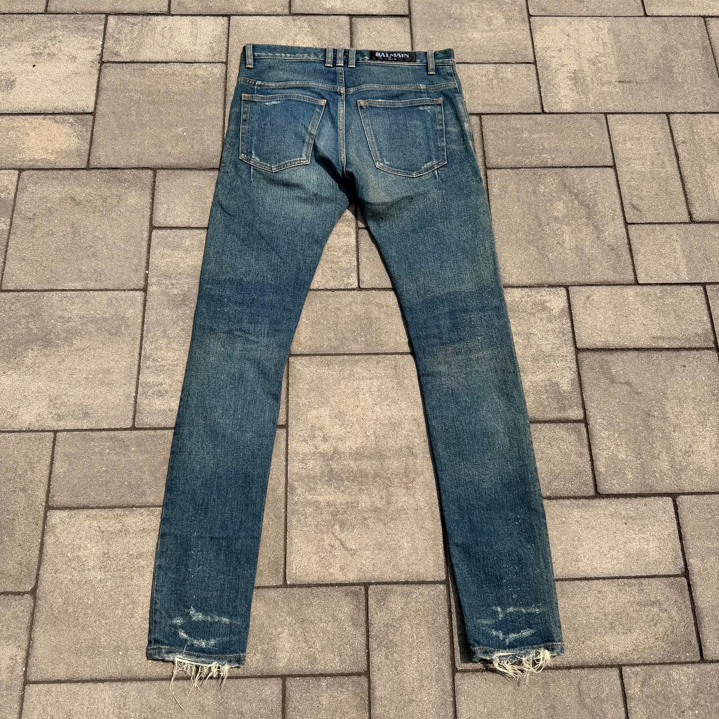 Balmain Skinny Distressed Denim