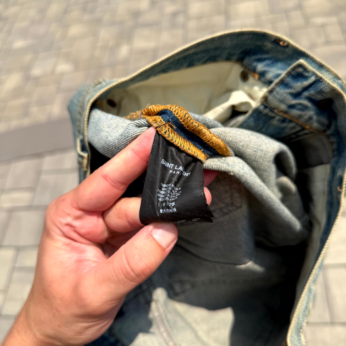 2014 Saint Laurent Paris D02 Crash Denim