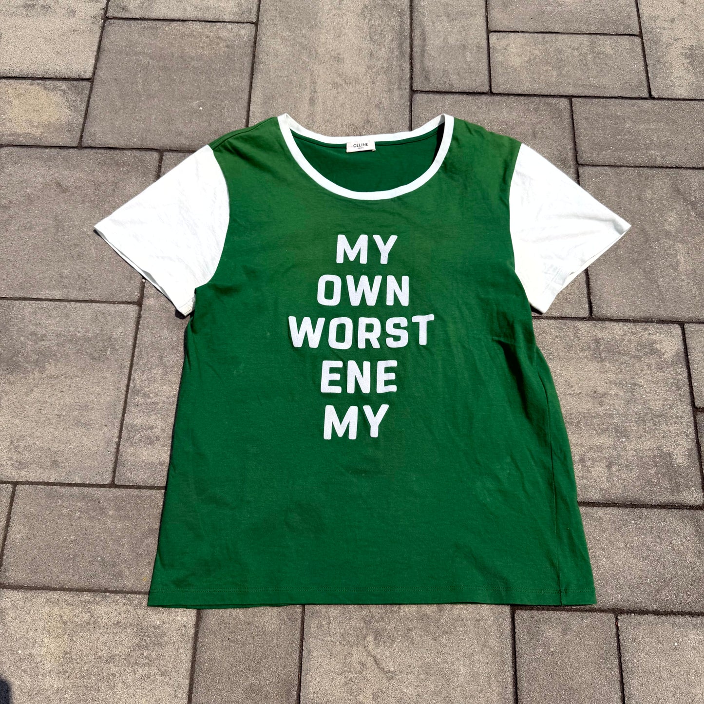 SS20 Celine My Own Worst Enemy Tee