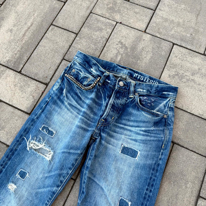 Hysteric Glamour Blue Patched Denim