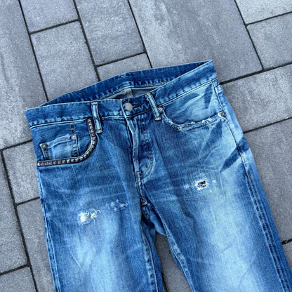 Hysteric Glamour Blue Studded Denim