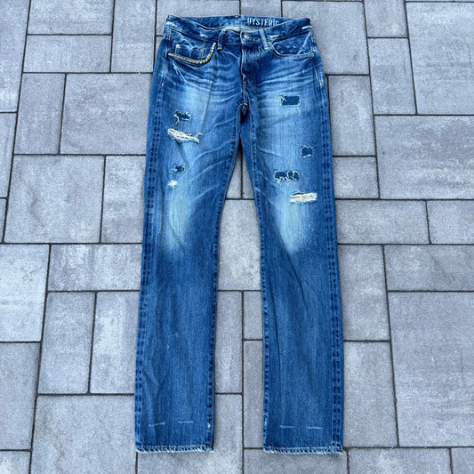 Hysteric Glamour Blue Patched Denim