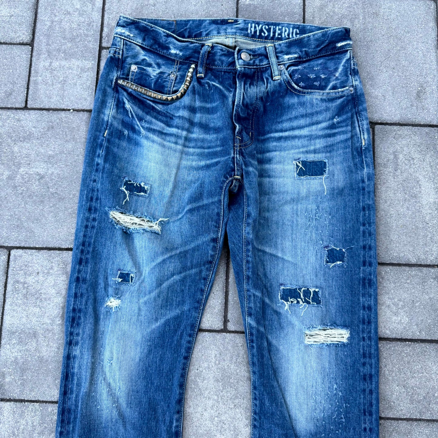 Hysteric Glamour Blue Patched Denim