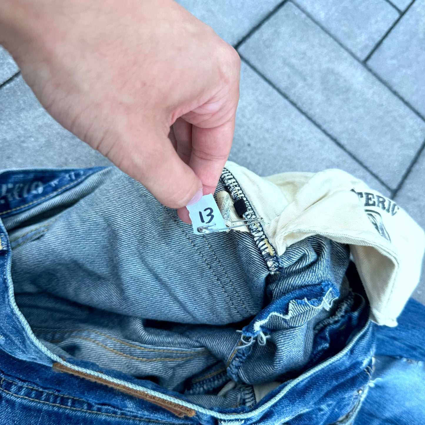 Hysteric Glamour Blue Patched Denim