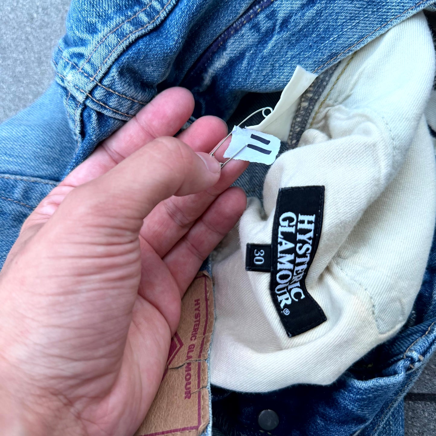 Hysteric Glamour Patched Blue Denim