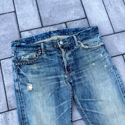 Hysteric Glamour Blue Mudwash Denim
