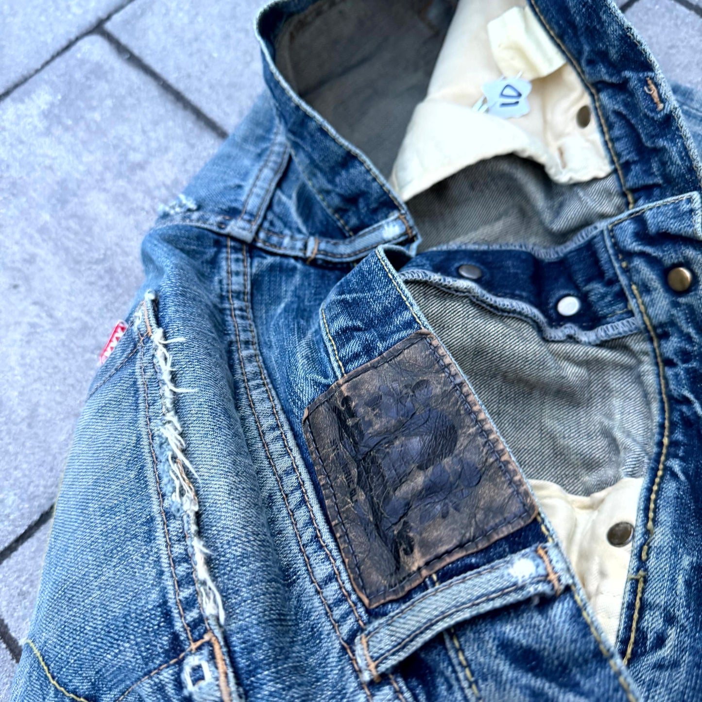 Hysteric Glamour Blue Mudwash Denim