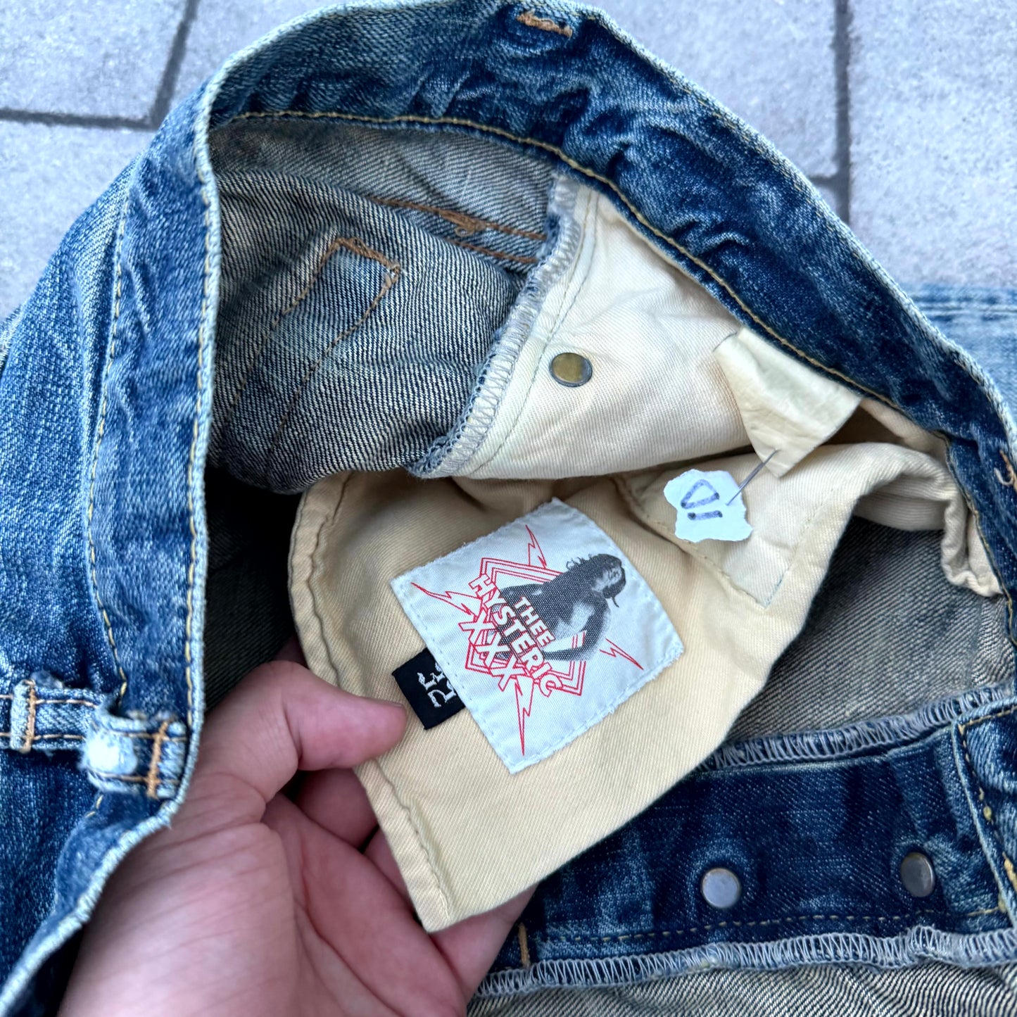 Hysteric Glamour Blue Mudwash Denim