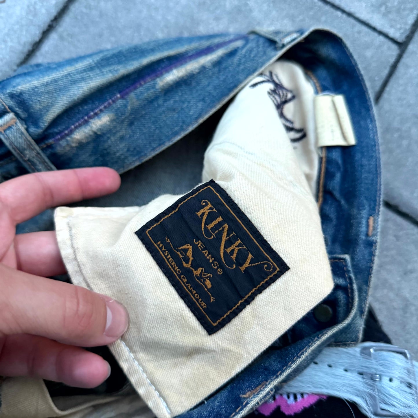 Hysteric Glamour Blue Patched Denim