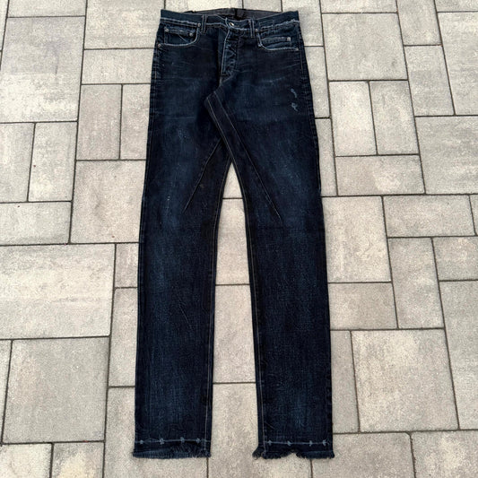 FW11 Rick Owens Dark Blue Washed Detroits