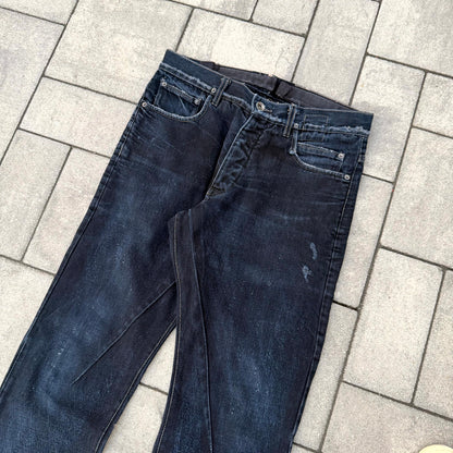 FW11 Rick Owens Dark Blue Washed Detroits