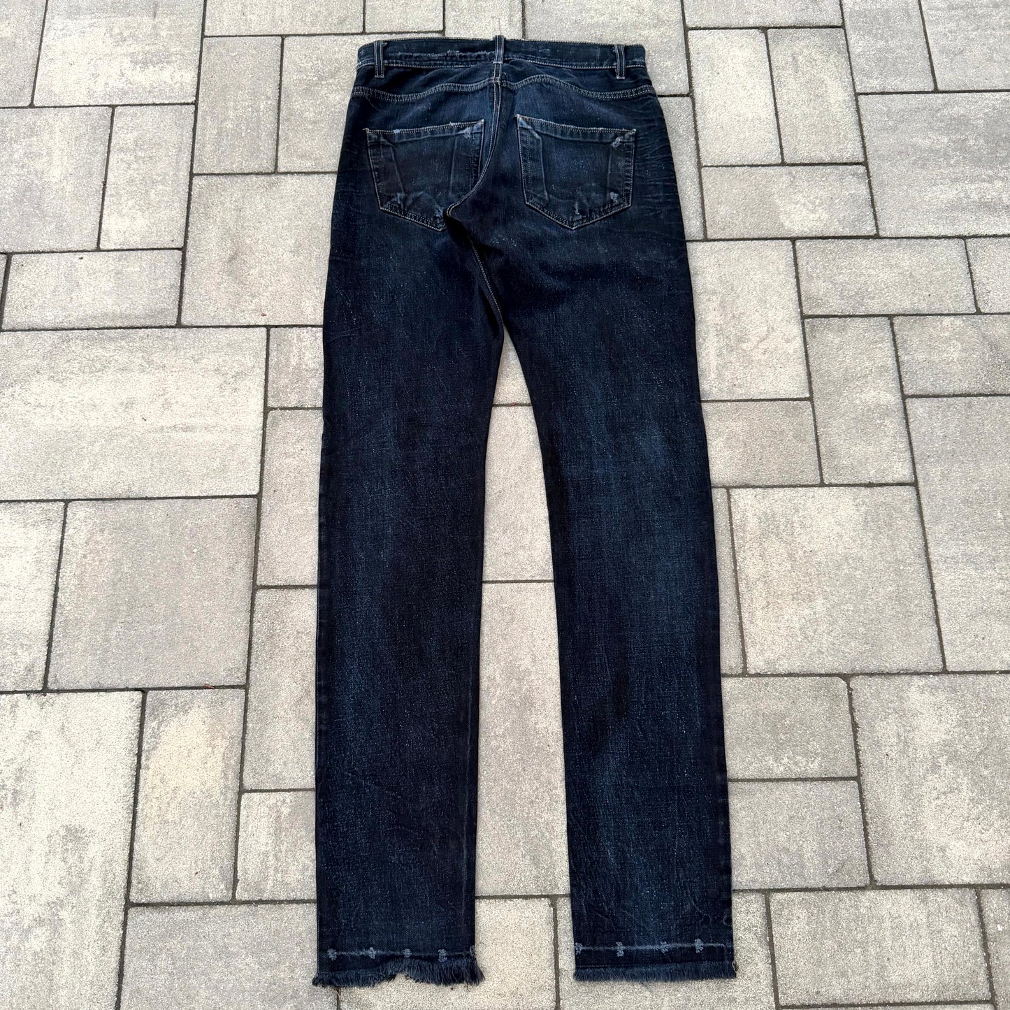 FW11 Rick Owens Dark Blue Washed Detroits