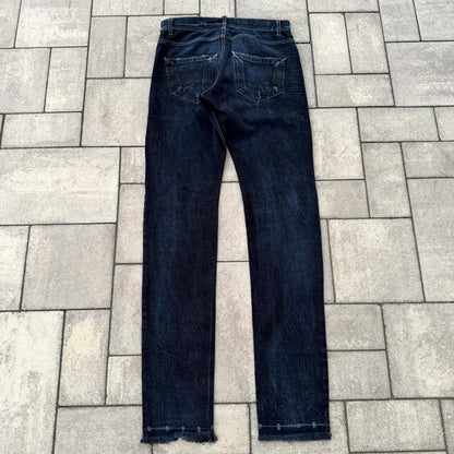 FW11 Rick Owens Dark Blue Washed Detroits