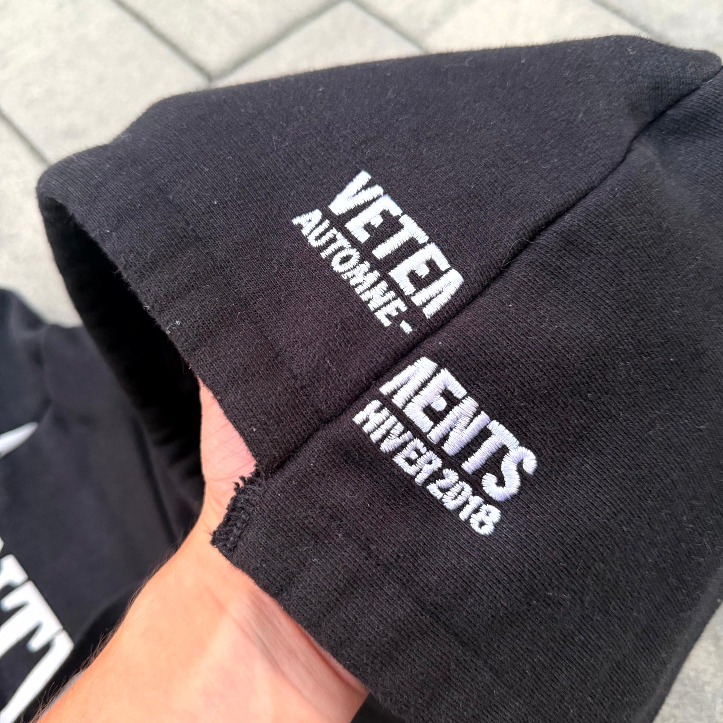 AW18 Vetements Antwerp Deconstructed Hoodie