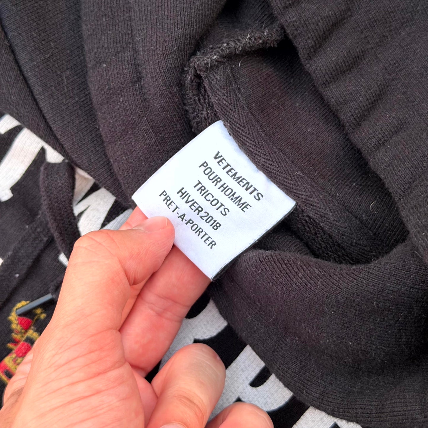 AW18 Vetements Antwerp Deconstructed Hoodie