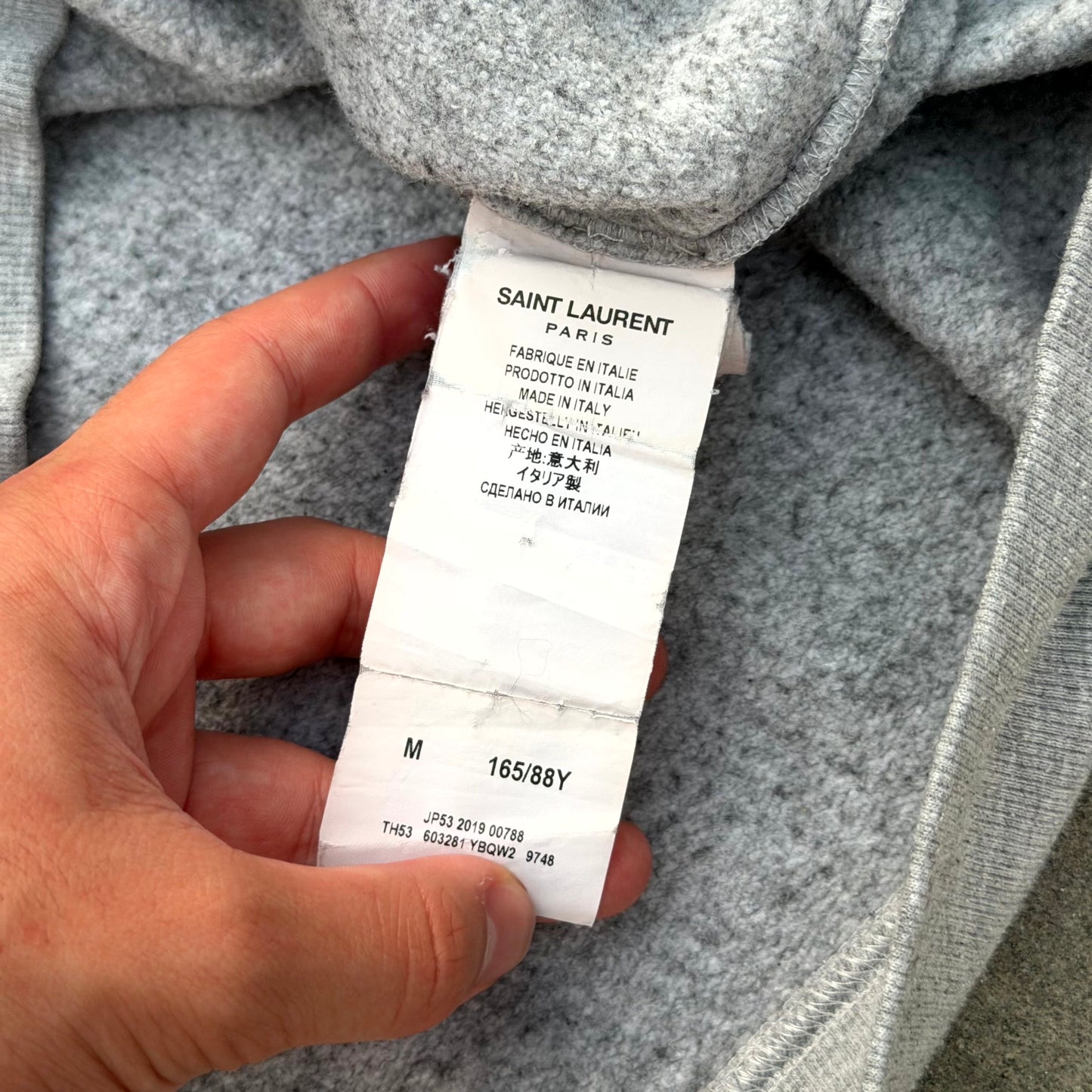 2019 Saint Laurent Paris Malibu Crewneck