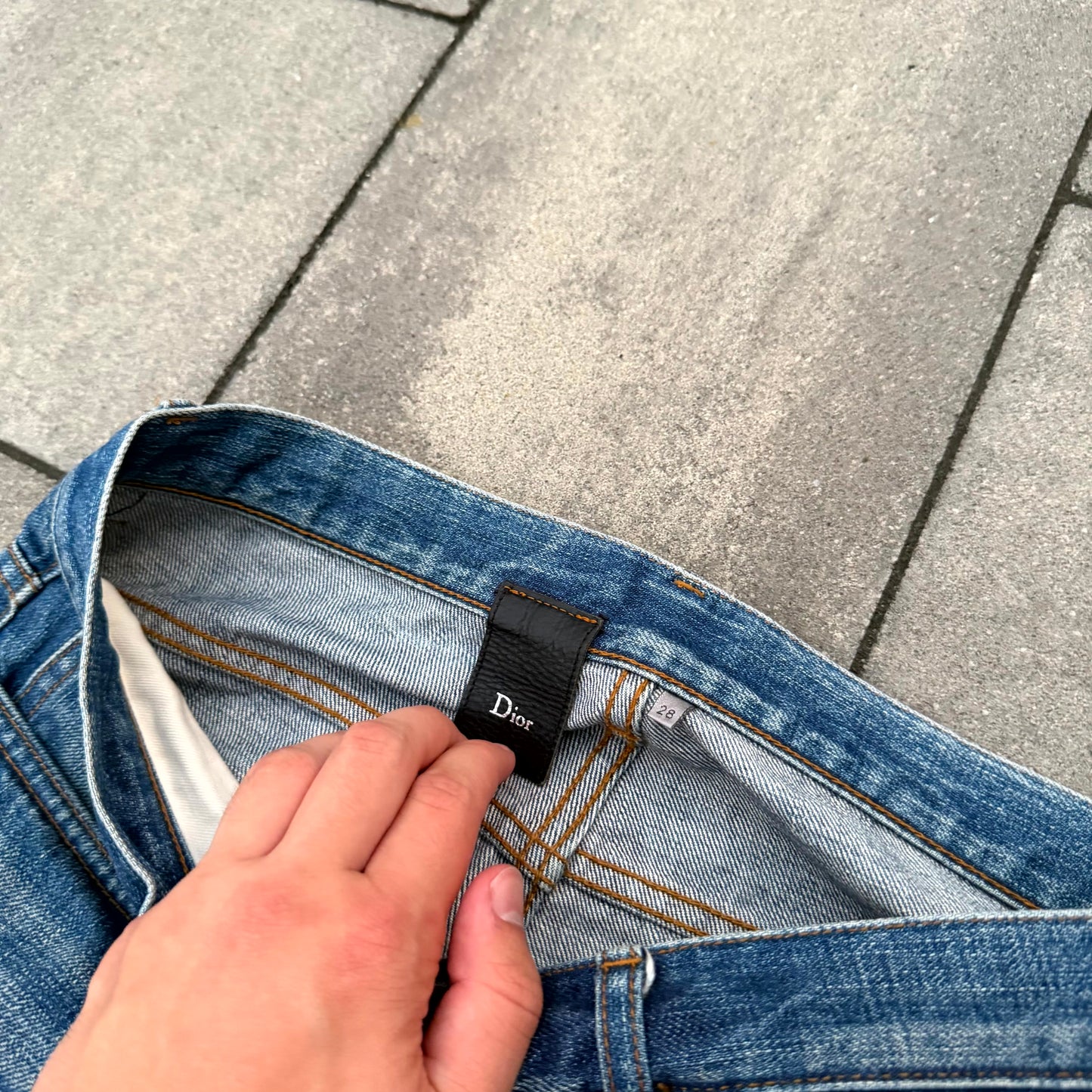 Dior Homme Blue Clawmark Denim