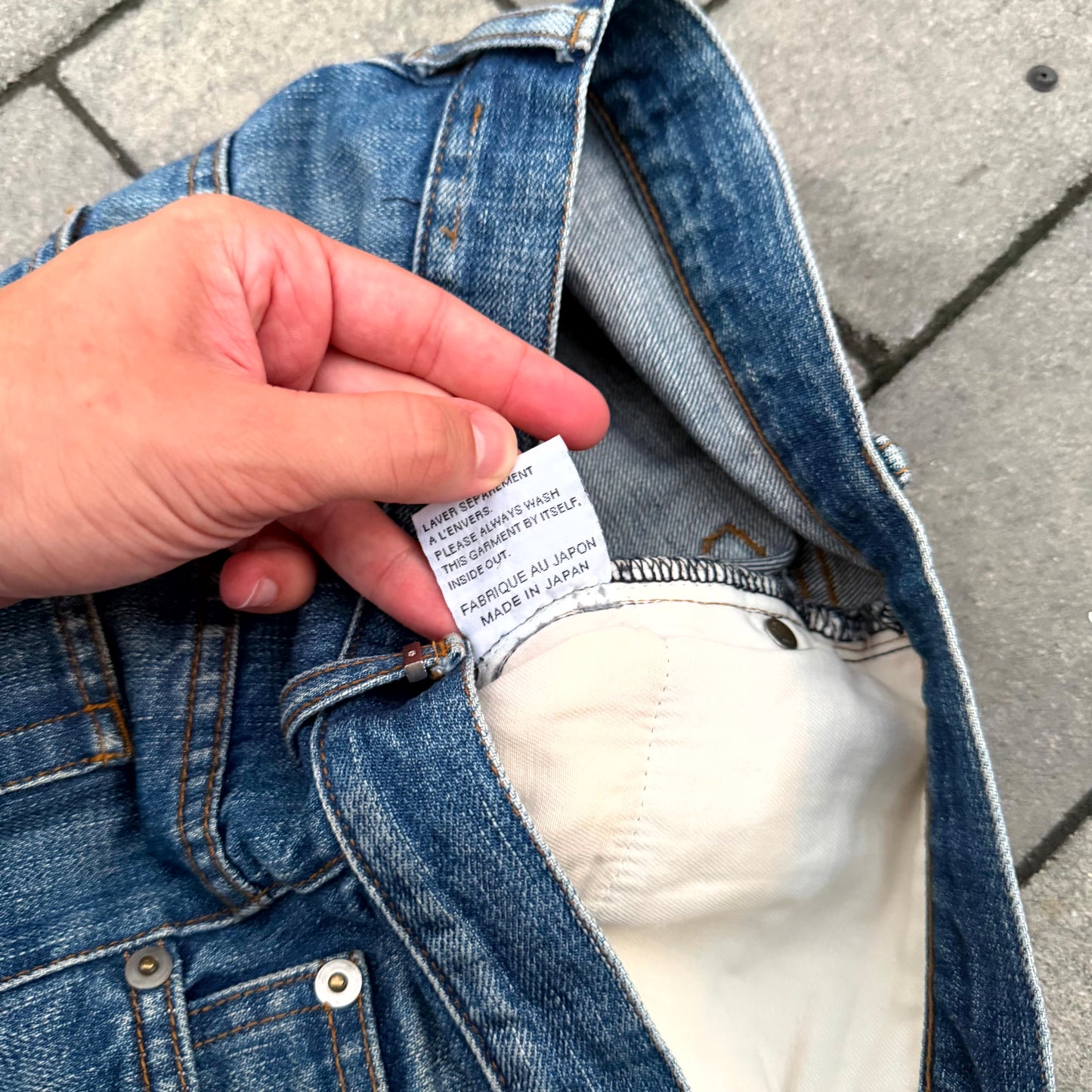 Dior Homme Blue Clawmark Denim