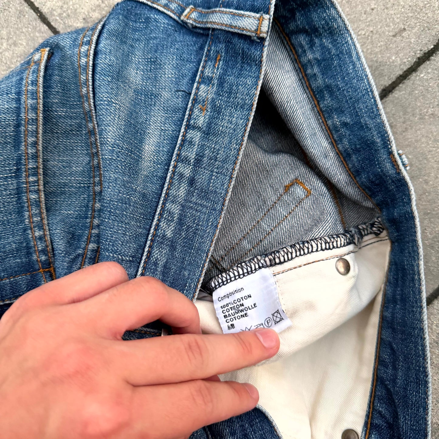 Dior Homme Blue Clawmark Denim