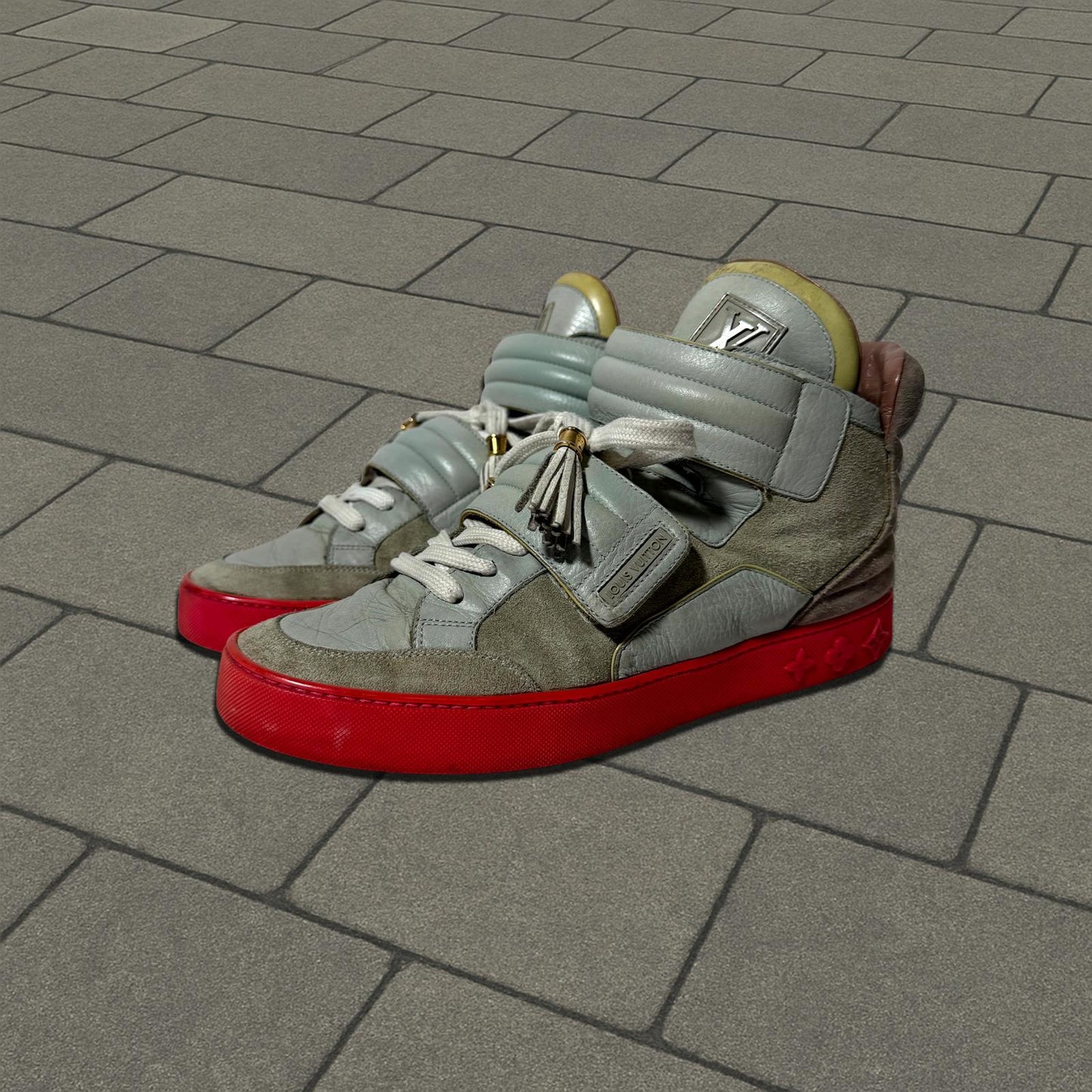 2009 Louis Vuitton x Kanye West Grey Jasper Sneaker