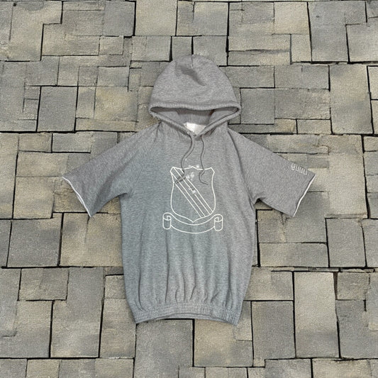 Number Nine AW01 Shield Crest Short Sleeved Hoodie