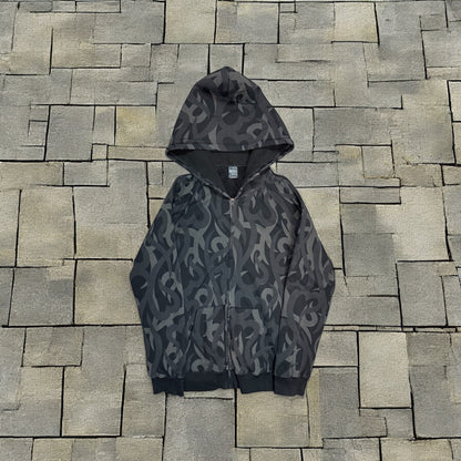 AW04 Number Nine Black Tribal Zip