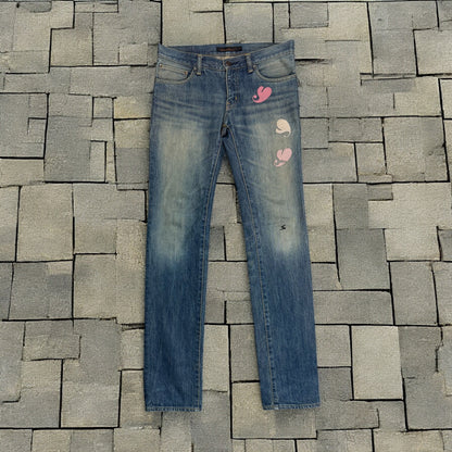 AW05 Underdover Hearts Denim