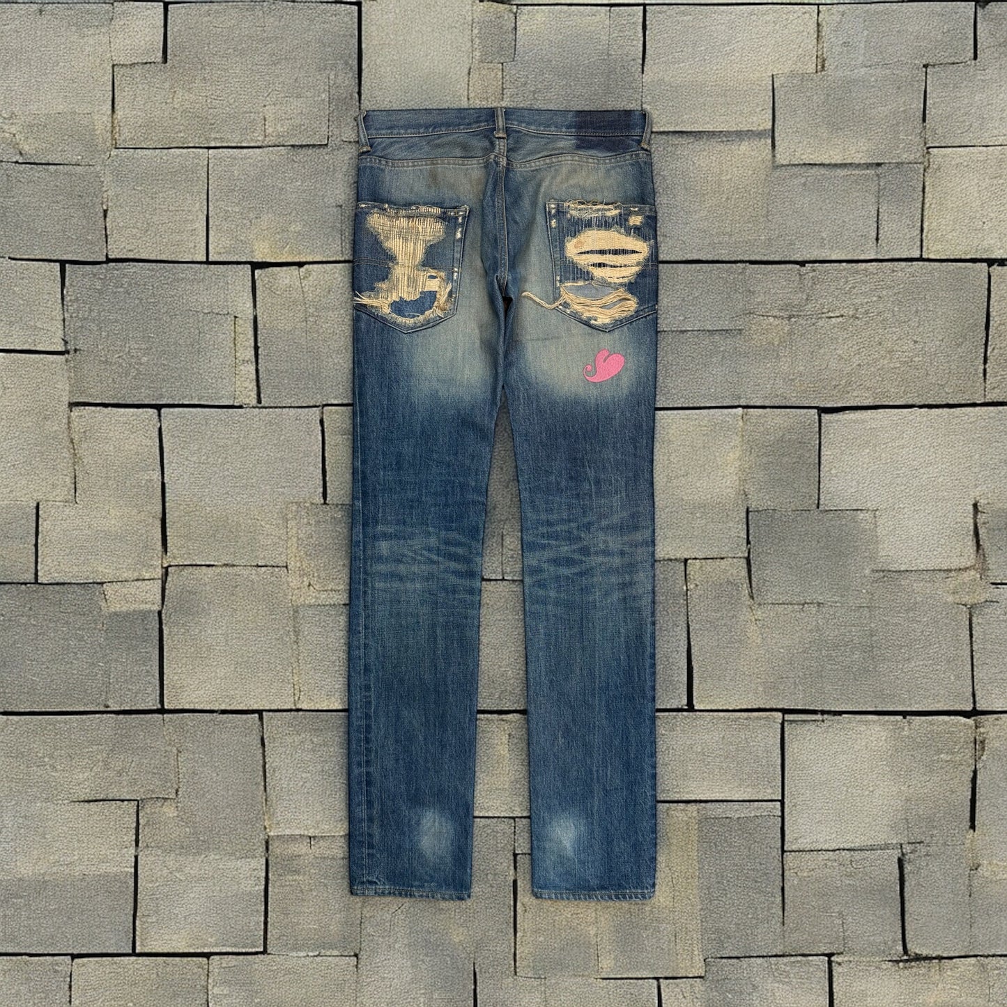 AW05 Underdover Hearts Denim