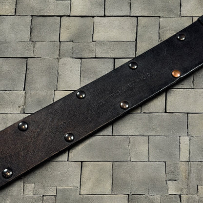 SS04 Dior Homme Black Strip Belt