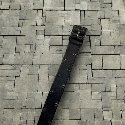 SS04 Dior Homme Black Strip Belt