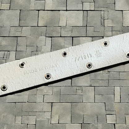 SS04 Dior Homme White Strip Belt